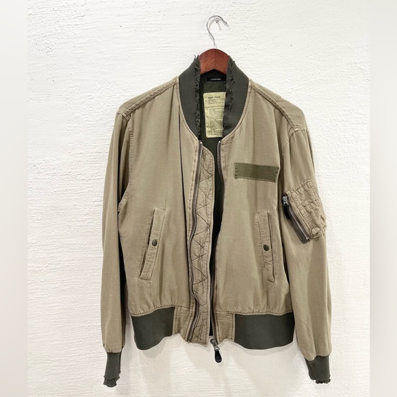 R13 Bomber Outwear Jacket Green - Picture 1 of 5